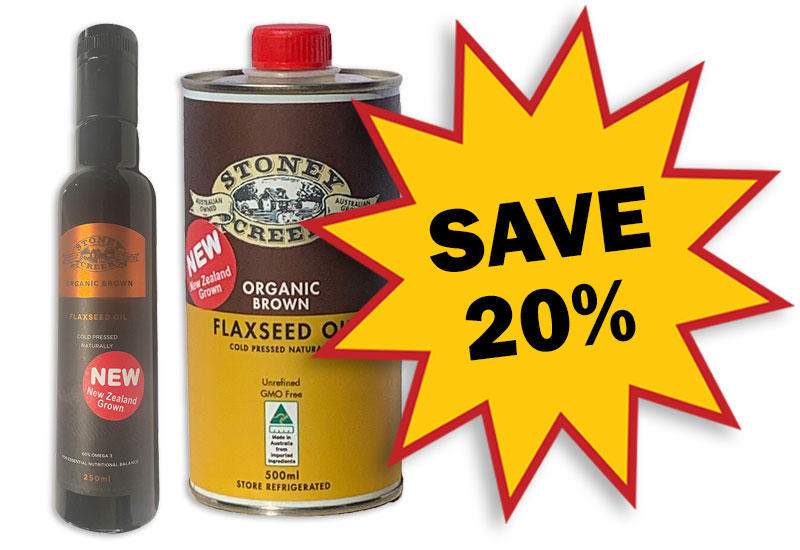 Sale - Organic Brown Flaxseed Oil