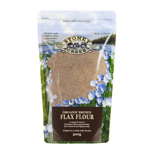 Organic Brown Flax Flour 500gm