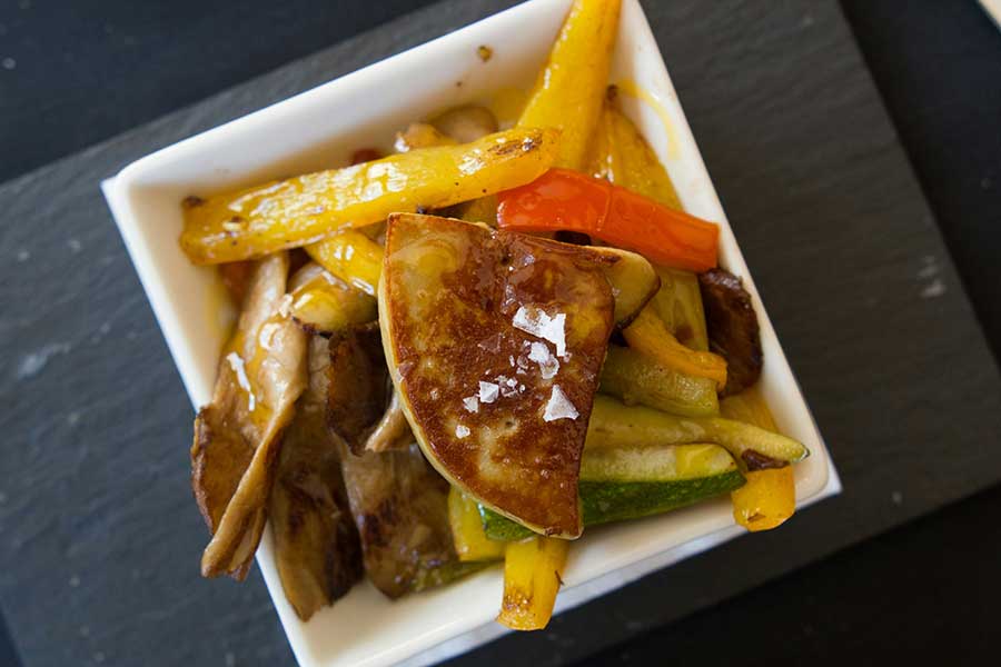 Steamed or roasted vegetables with Flaxseed Oil